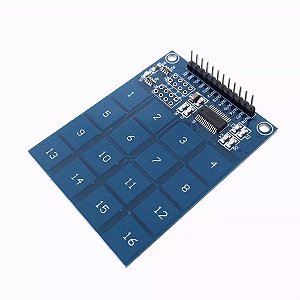 Módulo teclado de membrana matricial 4x4 16 teclas p/ Arduino