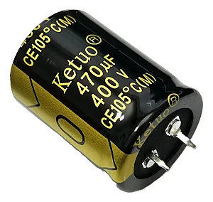 Capacitor eletrolítico 470uF x 400V * 105ºC