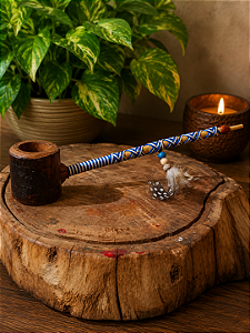 Cachimbo Jurema Preta Azul e Branco