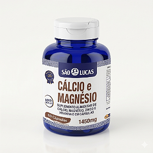 Cálcio Magnésio Zinco D3 K2 em cápsulas| São Lucas