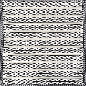 Lenço com estampa preto e branca