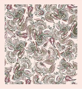 Lenço Feminino Estampa  Rosa