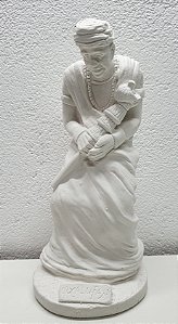 Orixá Oxalufan 23cm Gesso Cru