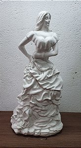 Cigana 7 Saias 40cm Gesso Cru