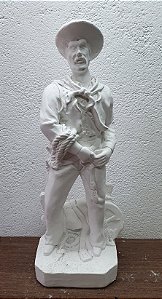 Boiadeiro 30cm Gesso Cru