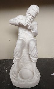 Preto Velho 30cm Gesso Cru