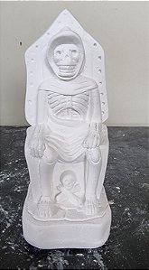 Exu Tata Caveira 15cm Gesso Cru