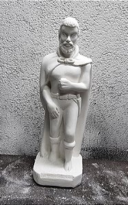 Exu Tranca Rua das Almas 23cm Gesso Cru