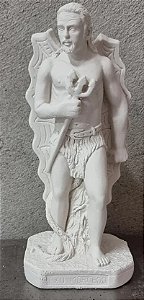 Exu Morcego 23cm Gesso Cru