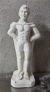 Exu Veludo 23cm Gesso Cru