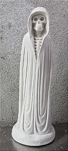 Exu Caveira Capuz 23cm Gesso Cru