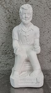 Preto Velho Pai Benedito 20cm Gesso Cru