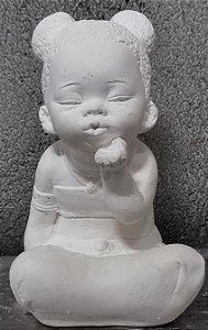 Ere Africana 17cm Gesso Cru