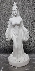 Orixá Iemanja 15cm Gesso Cru