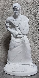 Orixa Oxaguia 23cm Gesso Cru