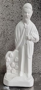 Exu 7 Porteiras 23cm Gesso Cru