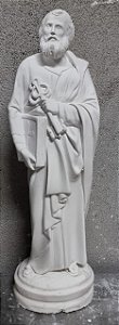 São Pedro 30cm Gesso Cru