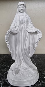 Nossa Senhora das Graças 30cm Gesso Cru