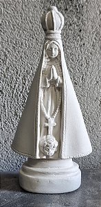 Nossa Senhora Aparecida 17cm Gesso Cru