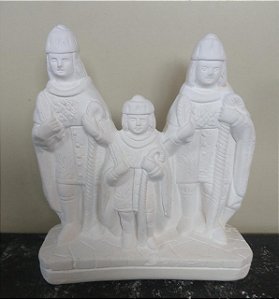 Cosme Damião 15cm Gesso Cru