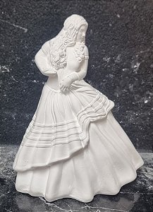 Maria Navalha 23cm Gesso Cru