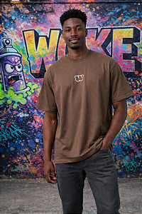 Camiseta Oversize DESPERTE - Marrom