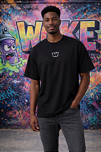 Camiseta Oversize DESPERTE - Preta