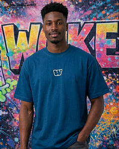 Camiseta Oversize DESPERTE - Azul