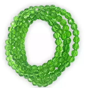 Guia Miçangão Cristal Verde