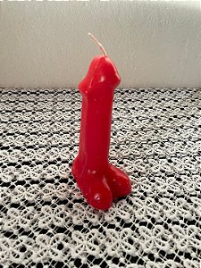 Vela Magia Sexo Masculino Vermelha