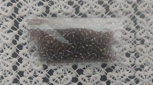 Miçanga Marrom Brilhante 50g