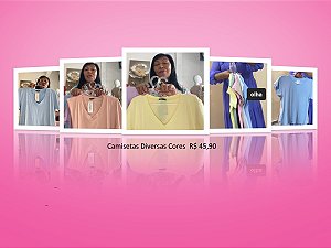 Camisetas diversas cores