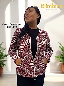 Casaco estampado