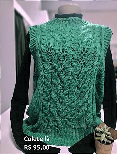 Colete de lã feminino