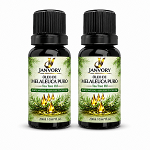 Kit 2 Óleos de Melaleuca 100% Puro 20ml