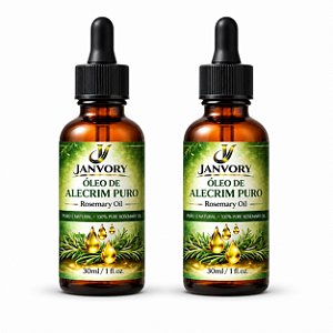 Kit 2 Óleos de Alecrim 100% Puro 2x30ml