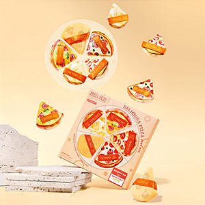 12 Kits 5 Esponjas Pizza Marshmallow Puff - Pele Perfeita