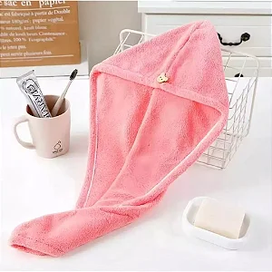 Caixa Fechada (1200 unidades) Toalha de Cabelo Touca Secar Cabelo Microfibra