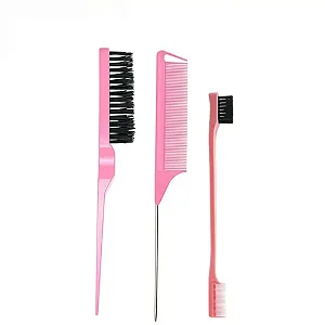 Caixa Fechada (600 unidades) 3 Pentes De Cabelo Profissional P/ Penteados Escova