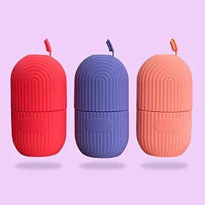 12 Cubo de Gelo para Massagem Facial Textura - Cores Sortidas