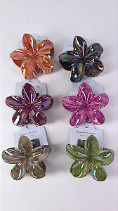 12 Piranha Flor Presilha de Cabelo 5 cm