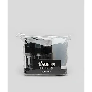 Caixa Fechada (180 unidades) Conjunto 4Pçs Frascos Ideais para Viagens e Dia a Dia.