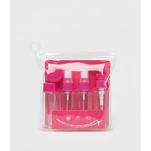 Caixa Fechada (180 unidades) 5 Frascos Ideal para Cosméticos e Viagens = Cores Diversas