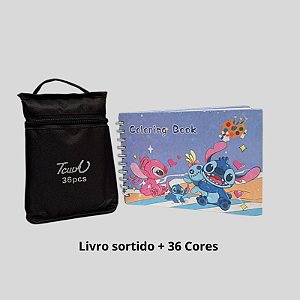 12 Kits de livros sortidos + 12 Kits Canetinhas 36 Cores