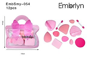 Kit Esponjas Maquiagem - Sweet Beauty Laço - Cores Sortidas