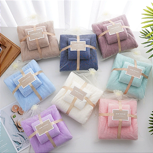 Conjunto de Toalhas de Banho Super Absorventes, Secagem Rápida, Presente para Casamento, Amigável para a Pele