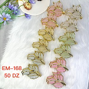 Piranha "Jelly Eraser" com Seis Cores e Bordas Douradas