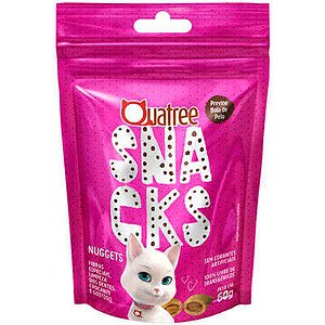 Snack Quatree para Gatos Adultos Sabor Frango Bola de Pelo 150g