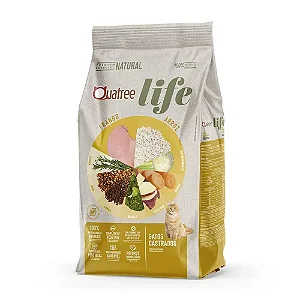 Ração Quatree Life Frango e Arroz Gatos Castrados 10 KG