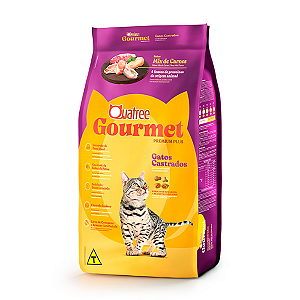 Ração Quatree Gourmet Gatos Castrados Mix de Carnes 10,1kg